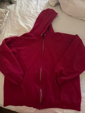 Hanes Red Cotton Hoodie
